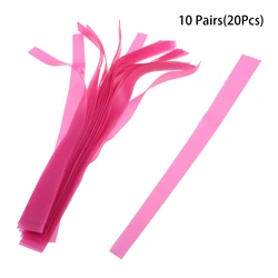 20pcs 0.45mm Thick Natural Latex Slingshots Flat Rubber Bands Strong Elastic Rubber Band Hunting Catapult 20mm/12mm Width Pink