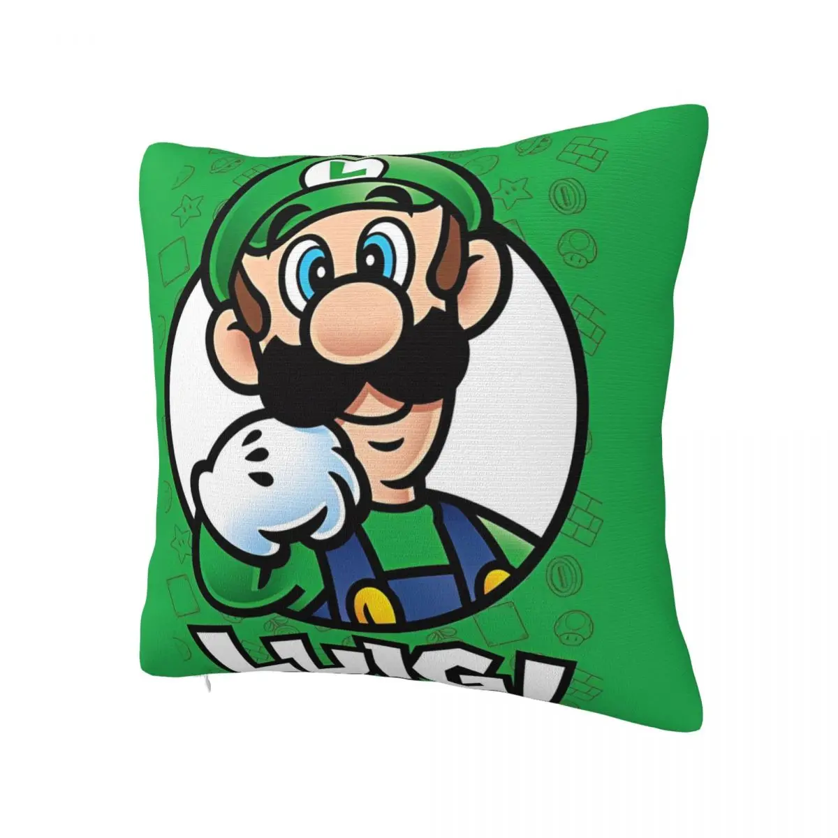 Cartoon M-Marioes-Bros Pillowcase Printed Polyester Cushion Cover Gift Throw Pillow Case Cover Home Zippered 40*40cm