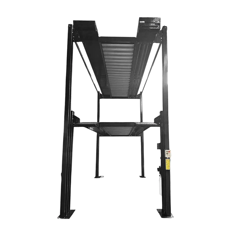 Car Lifts Capacity 3 Level Parking Car Garage Simple Four Post Triple Stacker Hydraulic 4 Post 3 Level Car Parking Lift