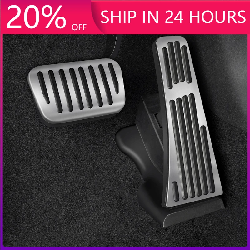 NEW1 For BYD Sealion 7 Sea lion 07 2024 2025 Silvery Car Brake Pedals Cover Non Slip Pads Interior Decoration Cover Accessories
