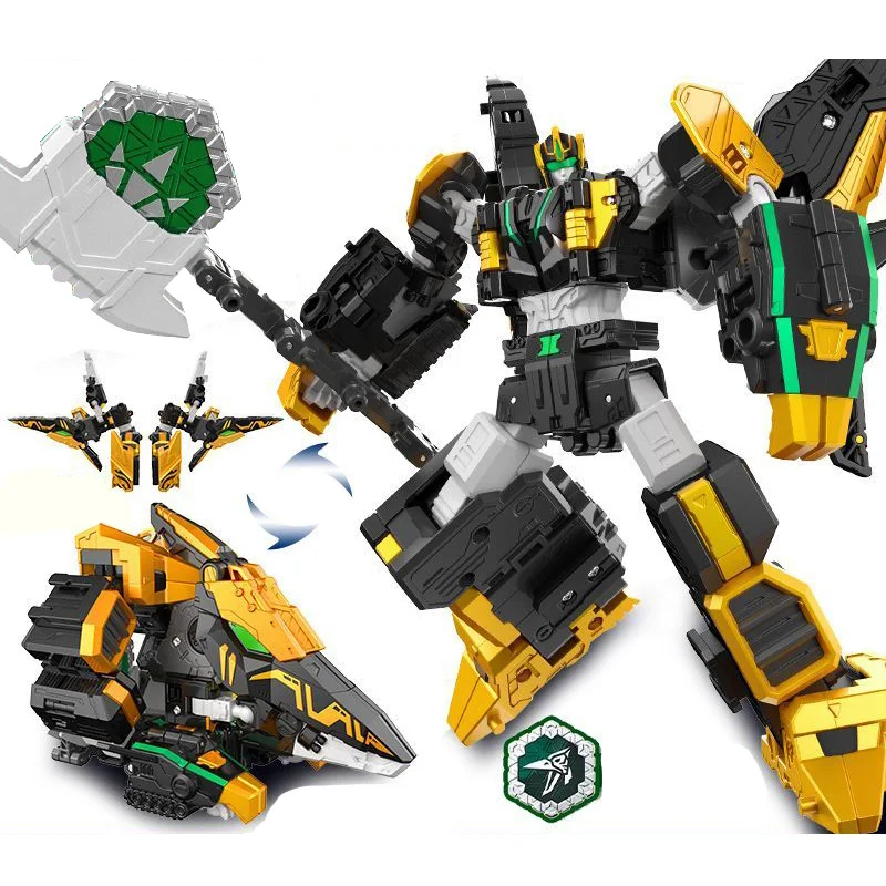 

Mini Force 8 Super Dinoid Transform Combined Mecha TOY Deformation Tyrannosaurus Robot Action Figures Toys Set for Boys Gifts