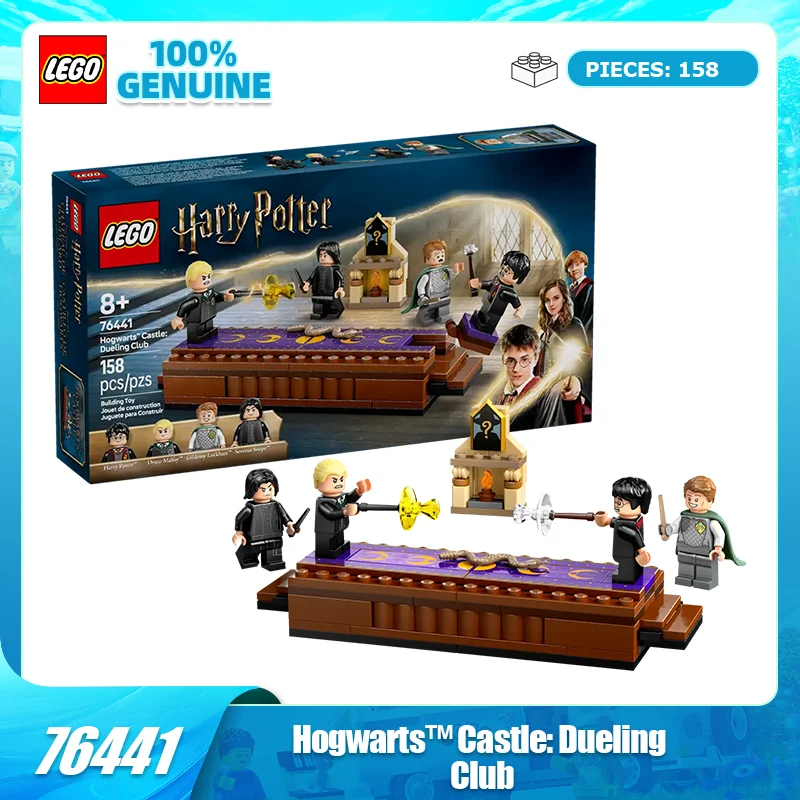 

Игрушки из строительных блоков LEGO, Гарри Поттер 76441, Замок Хогвартс, Клуб дуэлей, детские игрушки-головоломки, подарки
