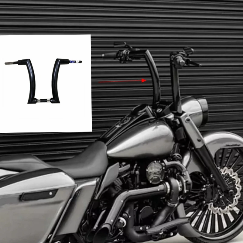 

Motorcycle 12" 14" Bar Handlebars 2 inches For Harley Touring Road king 1998-2020