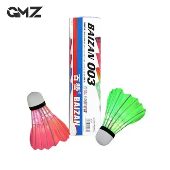 4PCS Luminous LED Badminton Balls Flashing Bright Color Badminton Balls Durable Goose Feather Balls