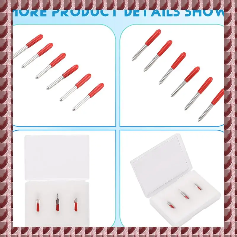 A95G 45 Degree For Roland Cutting Plotter Blade High Hardness Tungsten Carbide Vinyl Cutter Knife Blade Machine Tool 3Pcs