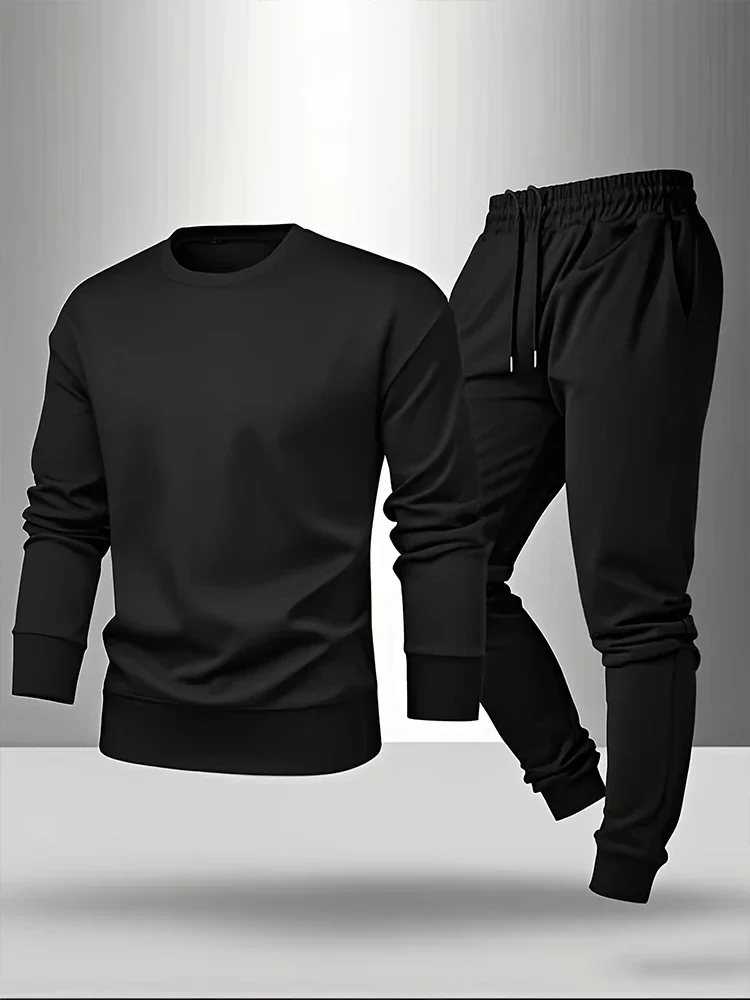 

New 2026 Spring Casual Fashion Men Daily Sports Men's Tracksuit Single Sweatshirts and Sweatpants Comfort Simplicity Outdoor