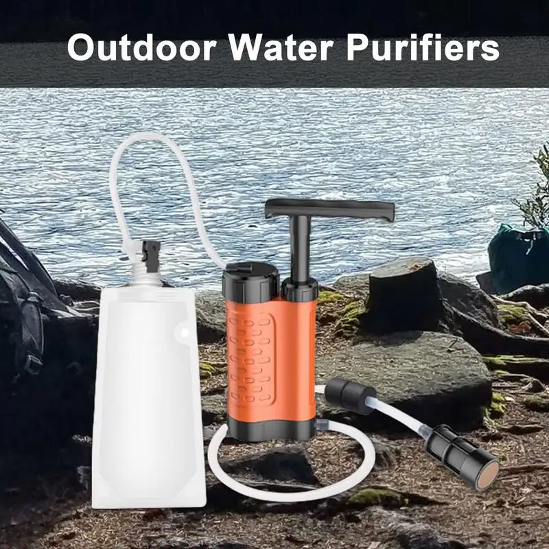 

Outdoor Personal Water Filter 0.01 Micron 4-Stage Filter System Portable Water Purifier Emergency Survival Water Filter