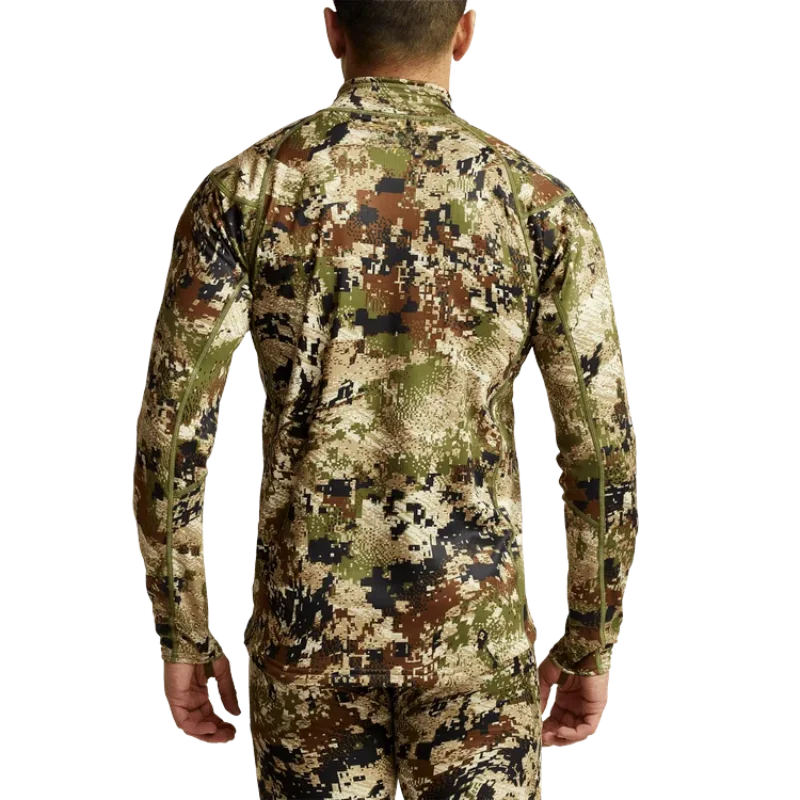Men\'s Mid-level Zip-T Shirt Camou Quick Dry Antibiosis Comfortable Stretch Hunting Long Sleeve Shirt