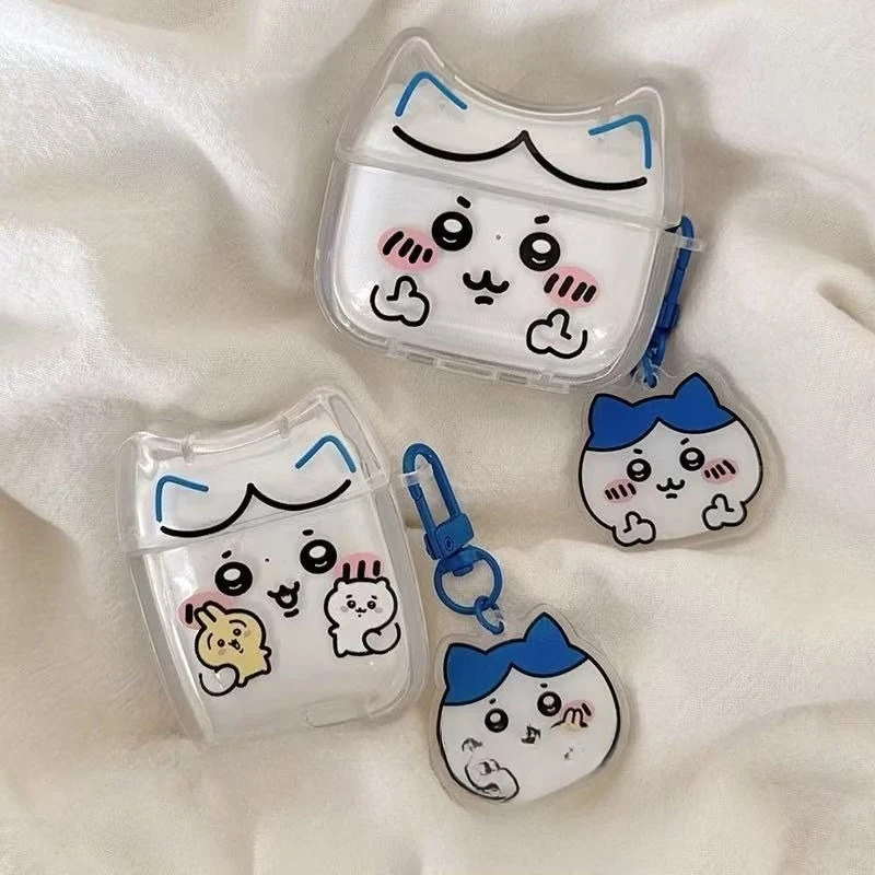 

Chiikawa Case for Airpods 4 1 2 3 Pro 2 Wireless Bluetooth Headset Protective TPU Cover Cute Headphone Case Charge Box Cover