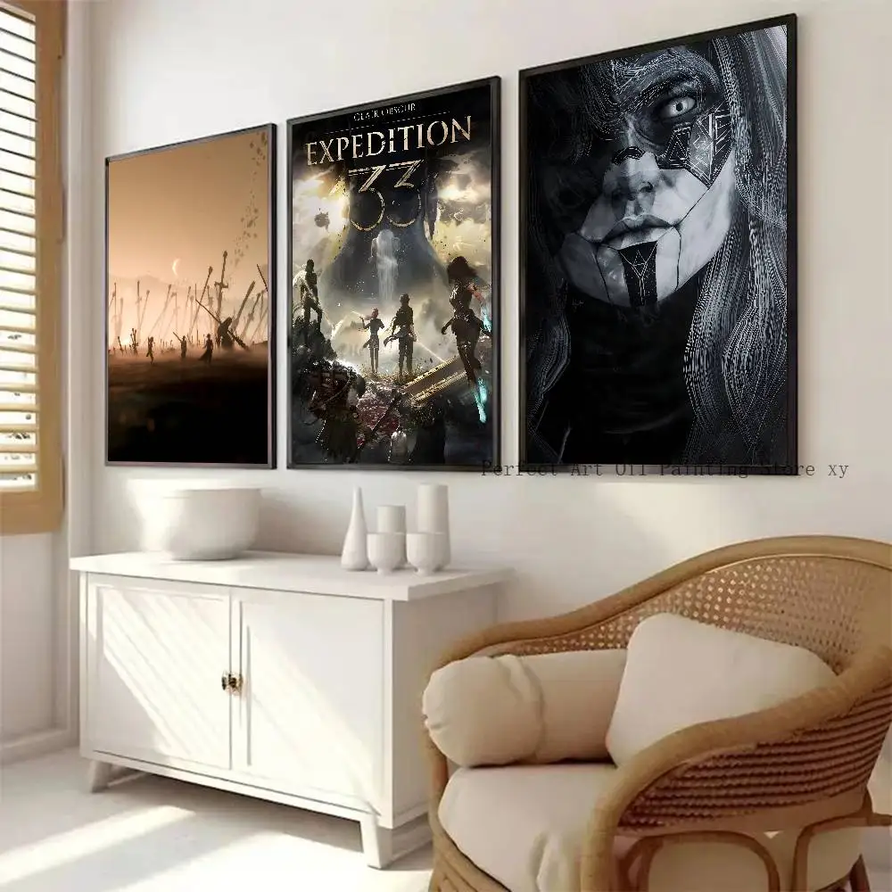 1 قطعة لعبة كلير O-Obscur E-إكسبيديشن 33 ملصق ذاتية اللصق الفن ورق مقاوم للماء ملصق مقهى بار غرفة جدار ديكور