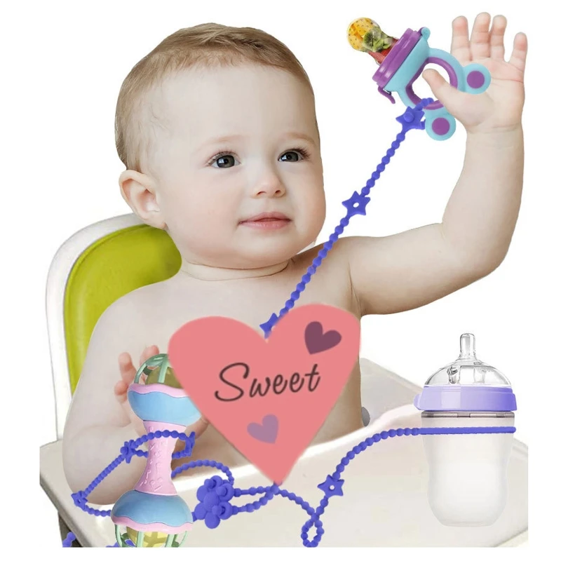 높은 의자 아기 젖꼭지 Teether 스트랩 SippyCup 스트랩에 대한 K1MA 장난감 안전 스트랩