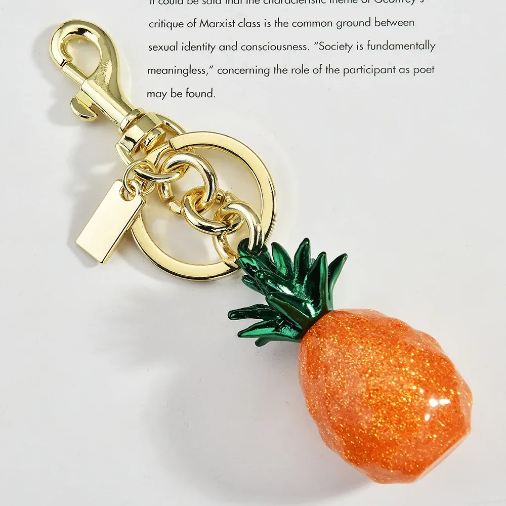 

2025 Hot-selling multicolored pineapple fruit bag pendants, cherry keychains, handbag pendants