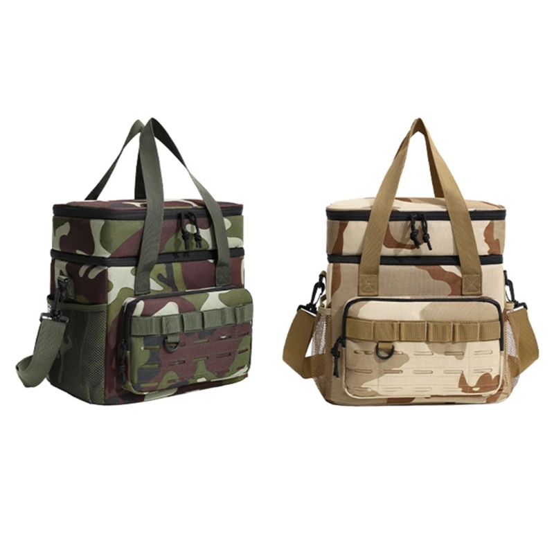 Large Capacity Camouflage Bag For Outdoor Use Insulated Lunch Bag