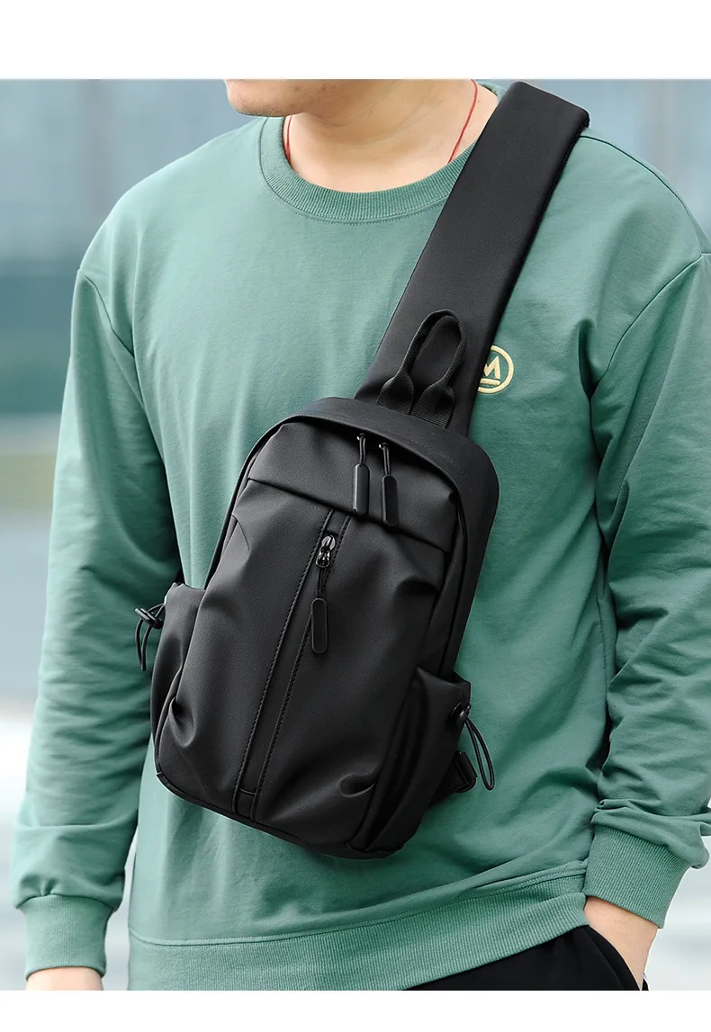 2025 Spring New Product Shoulder Bag Diagonal Cross Bag Chest Bag Men's Leisure Commuter Backpack Shoulder Chest Small Backpack