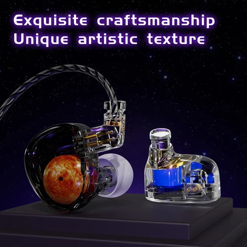 Imagen 2 del producto Auriculares intrauditivos con cable HIFI de alta calidad con diafragma chapado en berilio de doble cavidad magnética dual de 12mm de nueva generación de ND Planet