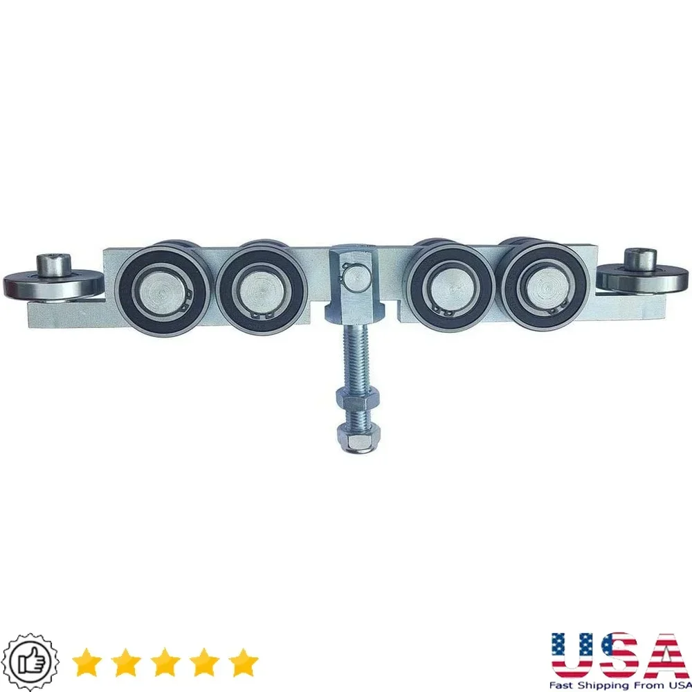 

Slide Gate Truck Trolley Titan 8 Wheel Steel Body Assembly Enclosed Track Smooth Sliding Roller Bearings Maintenance Free