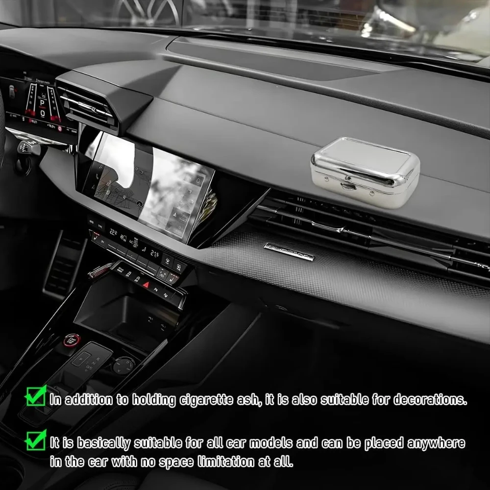 Portable Ashtrays, The car ashtray Carry-on Mini Ashtray with Windproof Lid, Waterproof Creative Pocket Ashtray for Outdoor Cars view 5