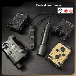 PEQ15 Multi-function Tactical Laser Indicator DBAL with Mouse Tail OGL Battery Case Green Laser Sight Flashlight
