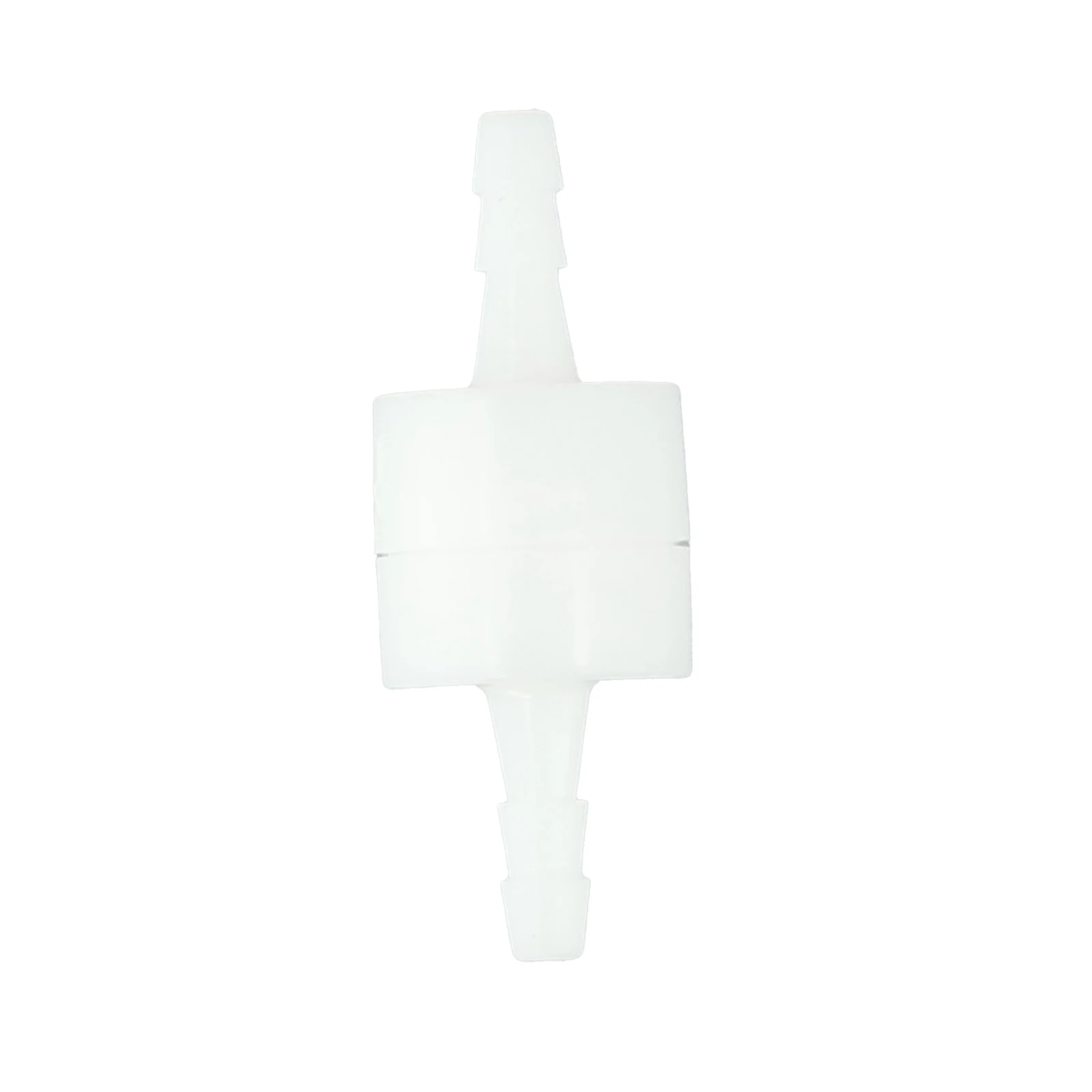Válvula sin retorno marcada con flecha para Control de dirección de fluido, 4mm, 6mm, 8mm, 10mm, 12mm, ID de manguera, plástico blanco, adecuado para coche y barco