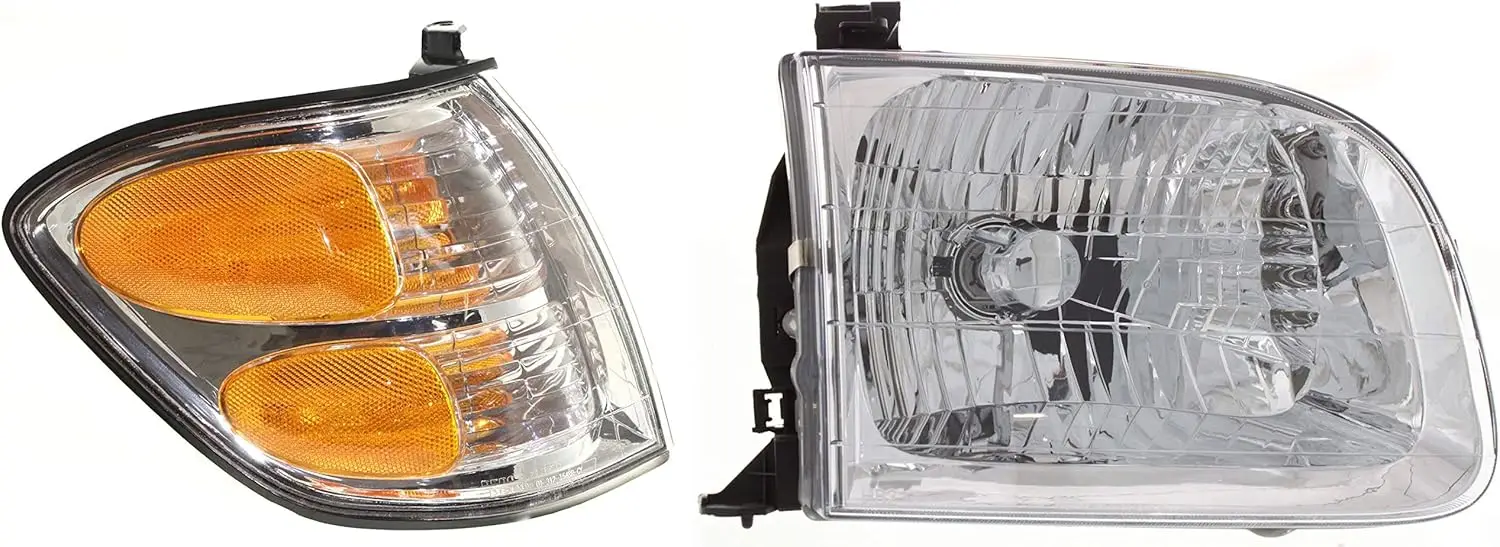 

Turn Signal Light Kit Compatible with 2004 Toyota Tundra, Fits 2001-2004 Toyota Sequoia 2-pc kit, Headlight and Turn Signal Ligh