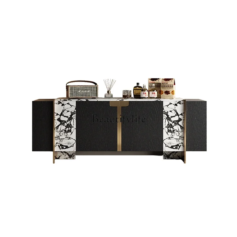 

ld14 Vintage Minimalist Style Sideboard Wall-Mounted Integrated Storage Organizer Side Cabinet