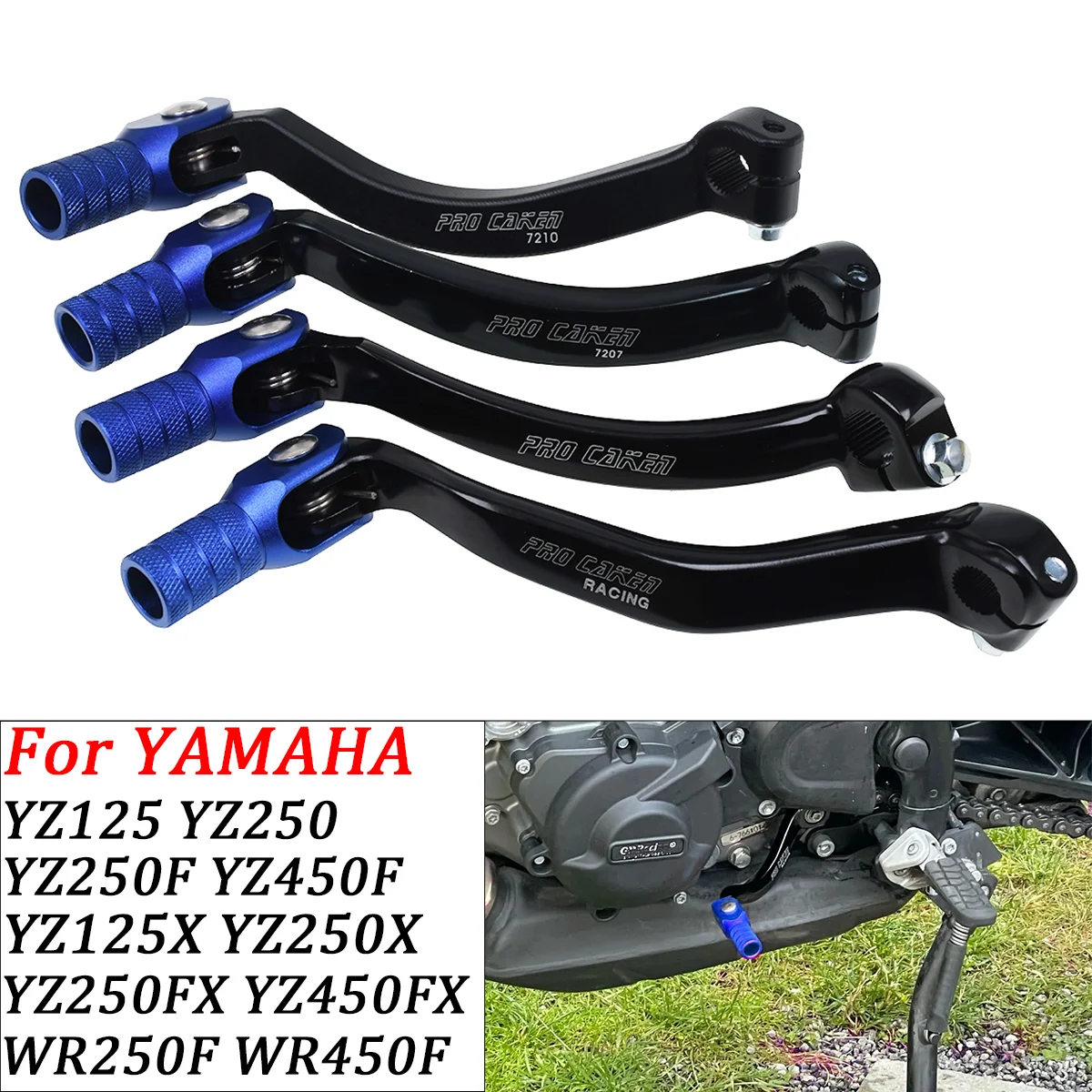 Motorcycle Aluminum CNC Gear Shifter Shift Pedal Lever For YAMAHA YZ250F YZ250FX YZ450F YZ450FX WR250F WR450F 2006-2017-2019
