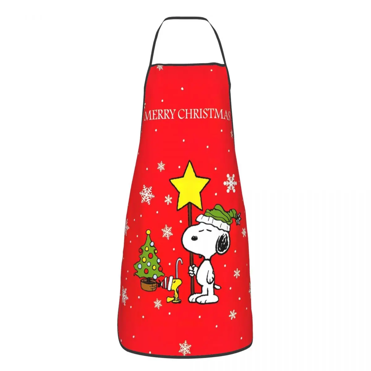 Cute Cartoon Snoopy Apron Household Cleaning Gardening Christmas Bibs Kitchen Waterproof Pinafore for Men Women