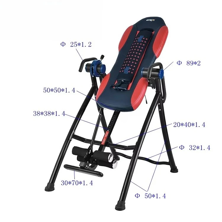 Inversion Gravity Home Fitness Headstand Exercise Training Inversion Table, Adjustable Steel Construction