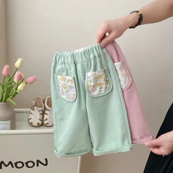 Milancel New Kid's Pants Girls' 2024 Summer Anti-mosquito Trousers Children's  Ankle-length Loose Wide Leg Pants