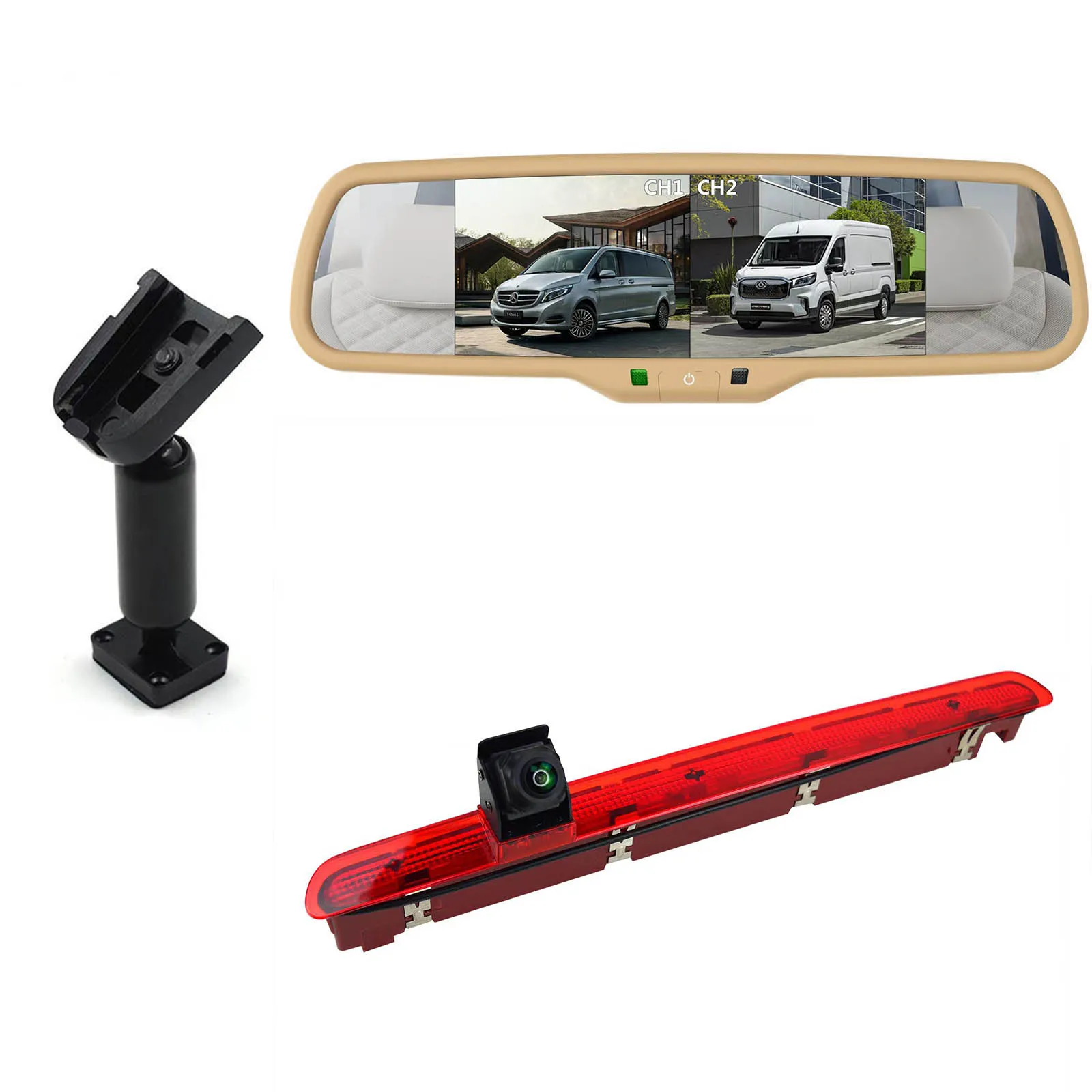 AHD720P for 3rd Brake Light Rear View Camera For VW Transporter T6&T6.1 ((2016-Current) Reversing Camera Mirror Monitor Kit