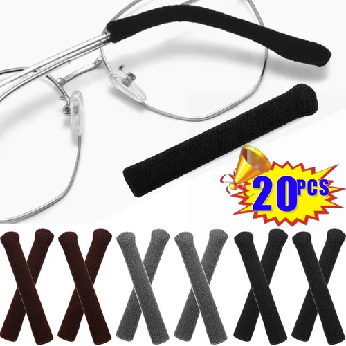 Imagen 1 del producto Gafas de punto de alta elasticidad, juegos antideslizantes, gancho para la oreja antideslizante para gafas de sol, accesorios para gafas de lectura, conjunto de gafas