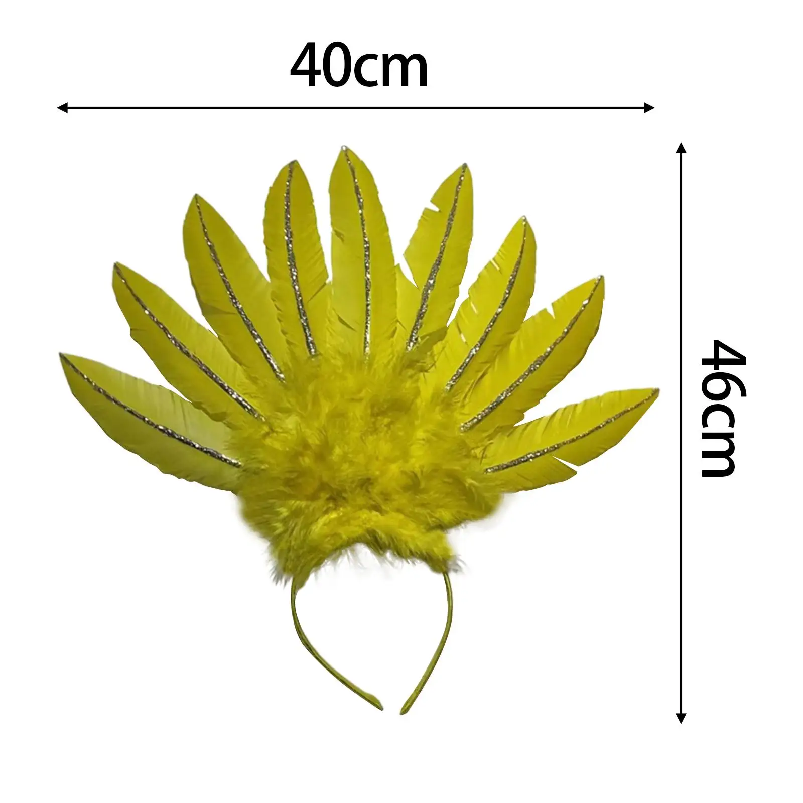 Feather Headdress Fancy Dress Costume Head Accessories Cosplay Hair Bands for
