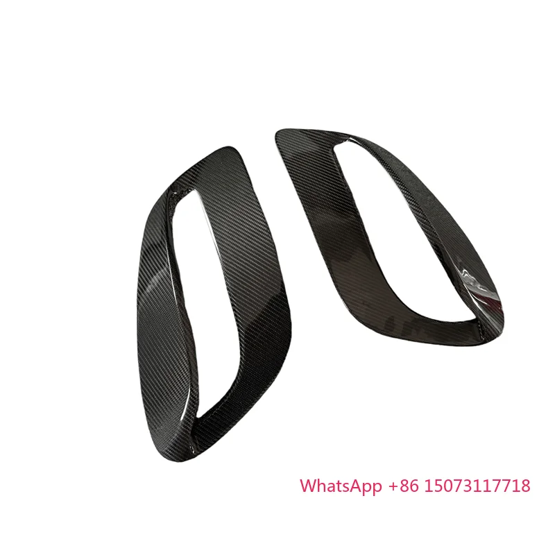 

BENSNEES Custom Black Carbon Fiber Rear Side Fender Air Intake Scoops Vents for 911 992 Turbos 2019-2023 Body Parts