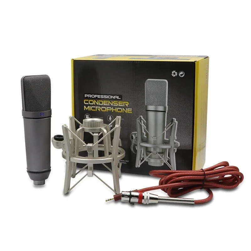 TLM-103 XLR Condenser Microphone Professional Super Cardioid Mic for Recording Podcasting Voice Over Streaming Home Studio