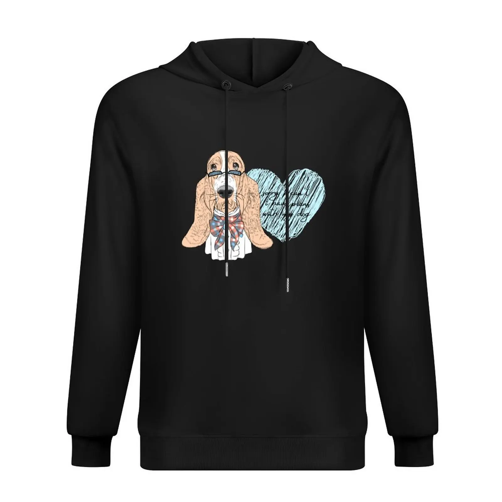 

Basset Hound Dog : Sorry I cant I have Plans With My Dog Hoodie clothes for men autumn new products man hoodie