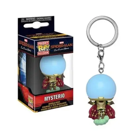 Funko Pop Pocket Keychain SPIDER MAN Marvels Spider-gwen Zomie Hunter Spidey Toys Figure Model Toys Children Birthday Gift