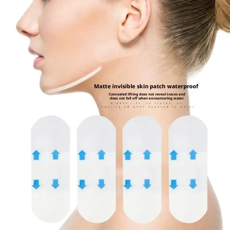 40pcs Invisible V Face Lift Tapes Wrinkle Removal Sticker Face Forehead Neck Sticker Pad Anti Aging Patch Facial Slimming Mask