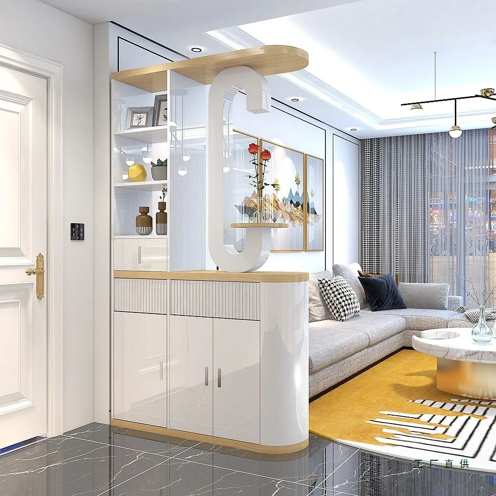 Living room, entrance cabinet, shoe cabinet, integrated partition cabinet, door screen decoration, entrance hall wine cabinet