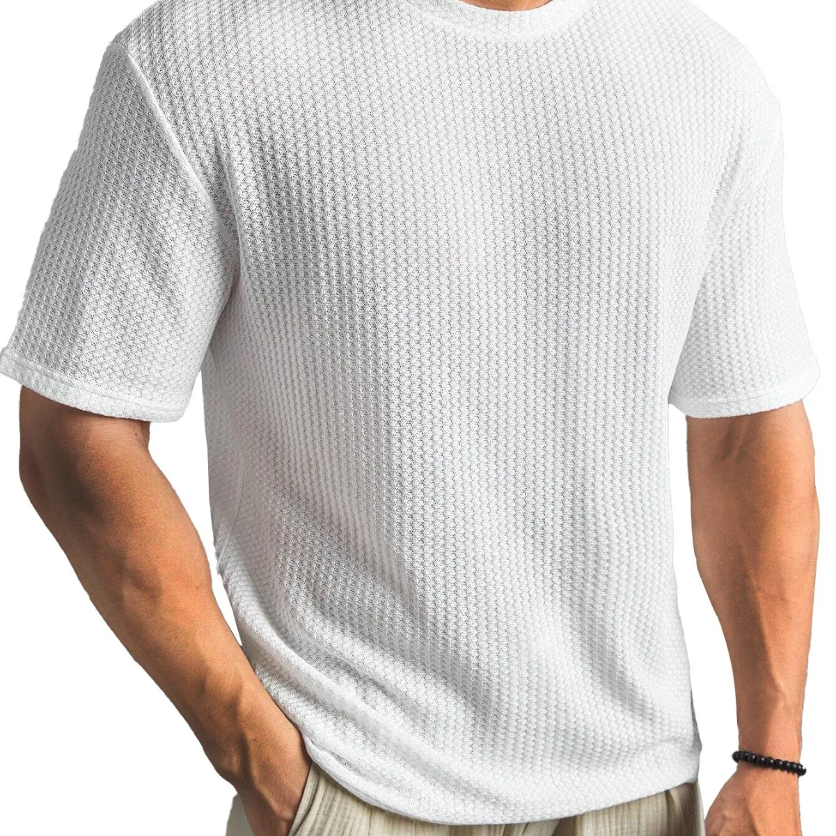 New Men's Summer T-shirt Short Sleeve Casual Versatile Handsome