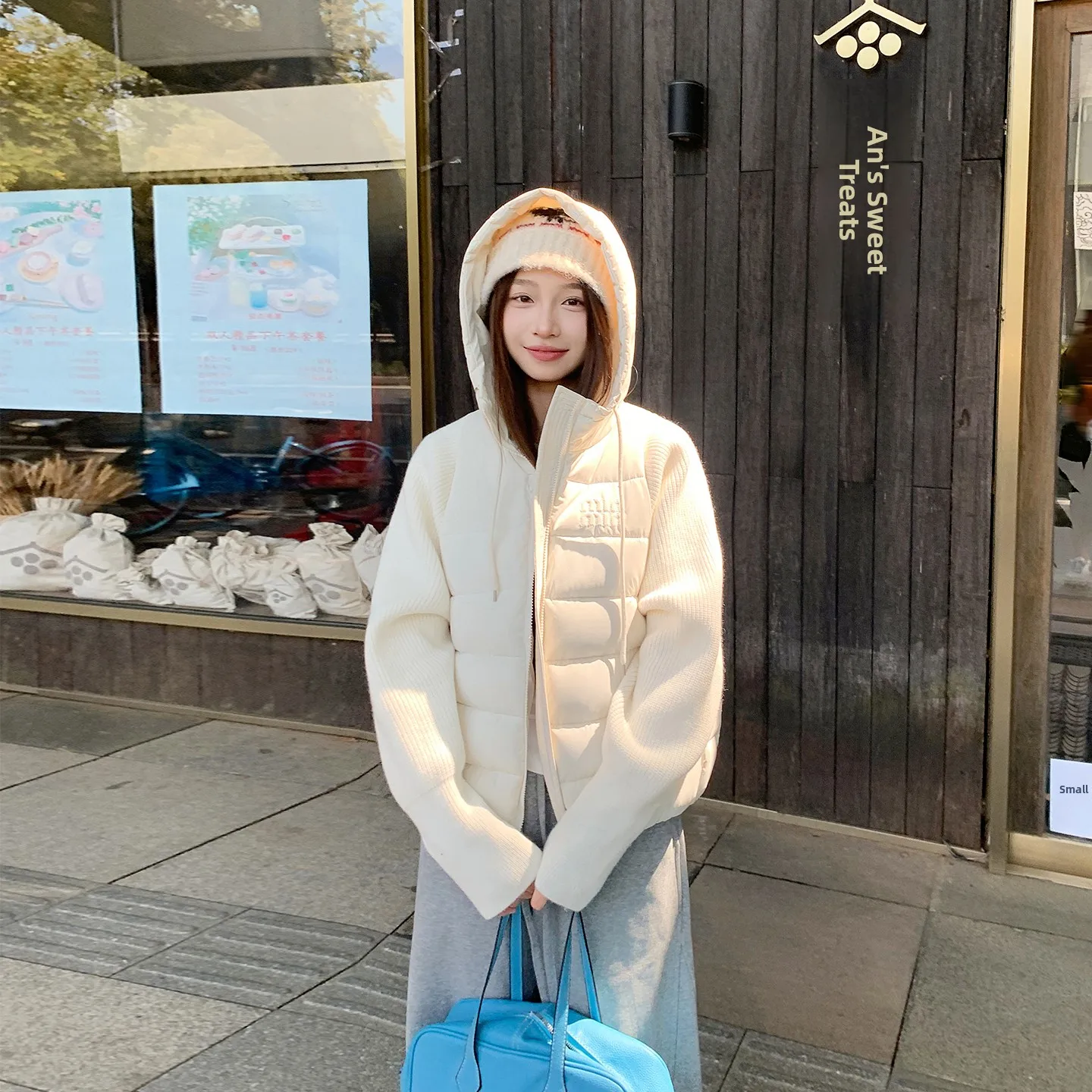 

Новый зимний вязаный свитер с маленькой партии, женский хлопковый джемпер, повседневное корейское пальто свободного покроя