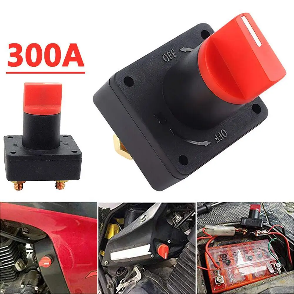 Car Battery Isolator Switch 12V 36V 24V Main Power Isolation Disconnector For RV Boat 300A Voltage 60V DC Life 10000 Q1J9