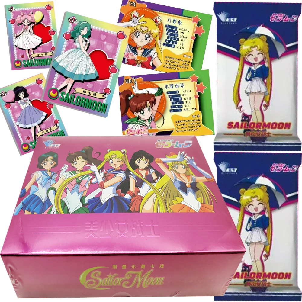 

Коллекционные карты японского аниме «Сейлор Мун», популярные классические волшебные девушки, забавные модные трендовые журнальные карты, изысканные подарки, игрушки