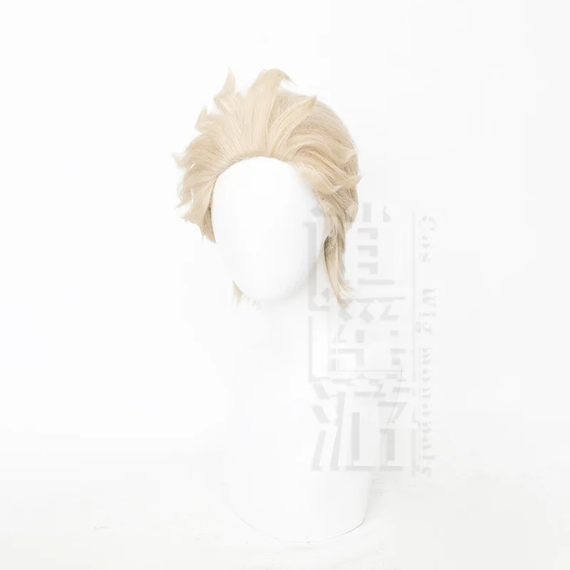 วิกผมคอสเพลย์ Identity V Hermit ตัวละคร "เจ้าหน้าที่ดูแลเรือนจำ" ทรงฟู รุ่น INS ลิมิเต็ด สีทอง ของขวัญฮาโลวีน