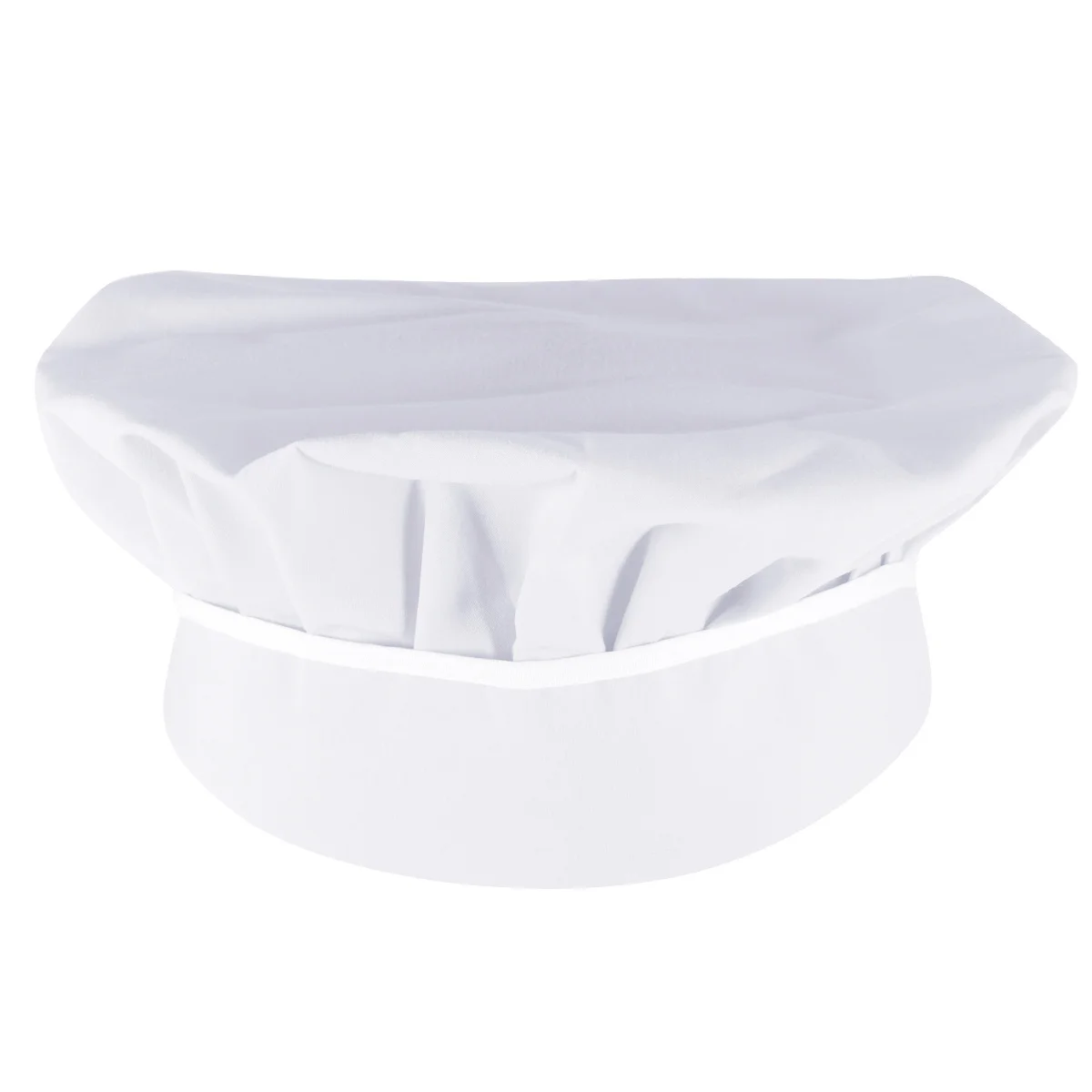 Chapeau de Chef réglable ignifuge, 1 pièce, casquette de travail pour restauration Pure, à lacets, cuisson des aliments, résistant à la fumée, blanc