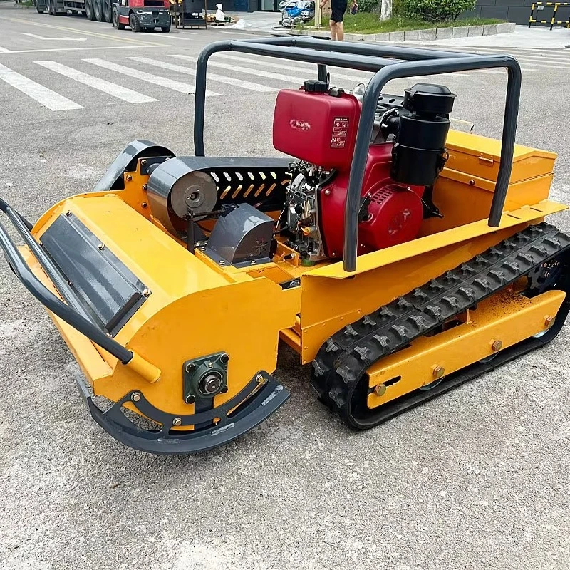 Large agricultural and industrial high-power wireless remote control lawn mower multifunctional