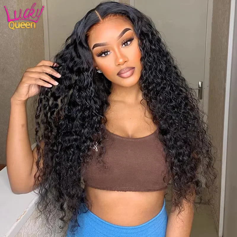 Highlight Brown Curl Human Hair wig 13x6 13x4 Lace Front Human Wig For Women 5x5 Lace Closure Wig Jerry Curly Wave  Glueless view 5