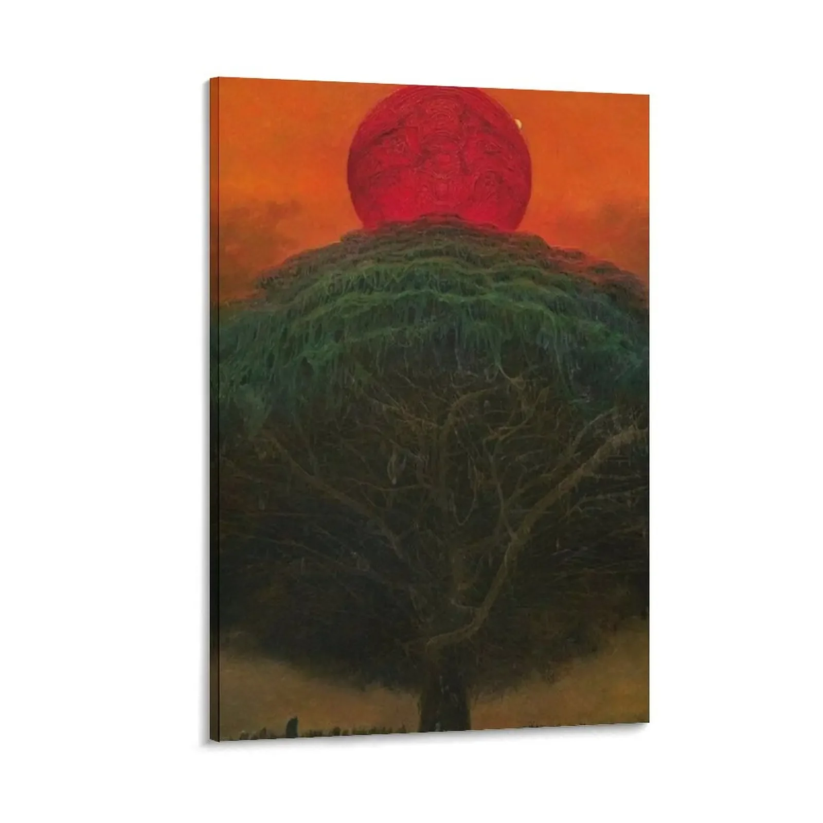 

Untitled (Bloody Sunset), by Zdzisaw Beksiński Canvas Painting home decorations poster aesthetic