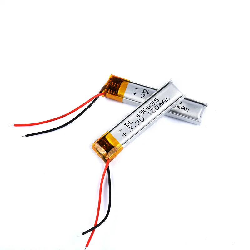 450835 bateria litowo-polimerowa 3.7V 120mAh bezprzewodowy zestaw słuchawkowy Bluetooth punkt długopis czytający pióro laserowe bateria litowa z