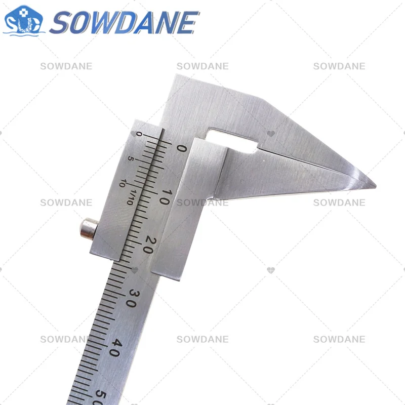 80mm Range Dental Gauge Caliper Barren Duck With Digital Laser Marking Ortho Labor Measuring Ruler