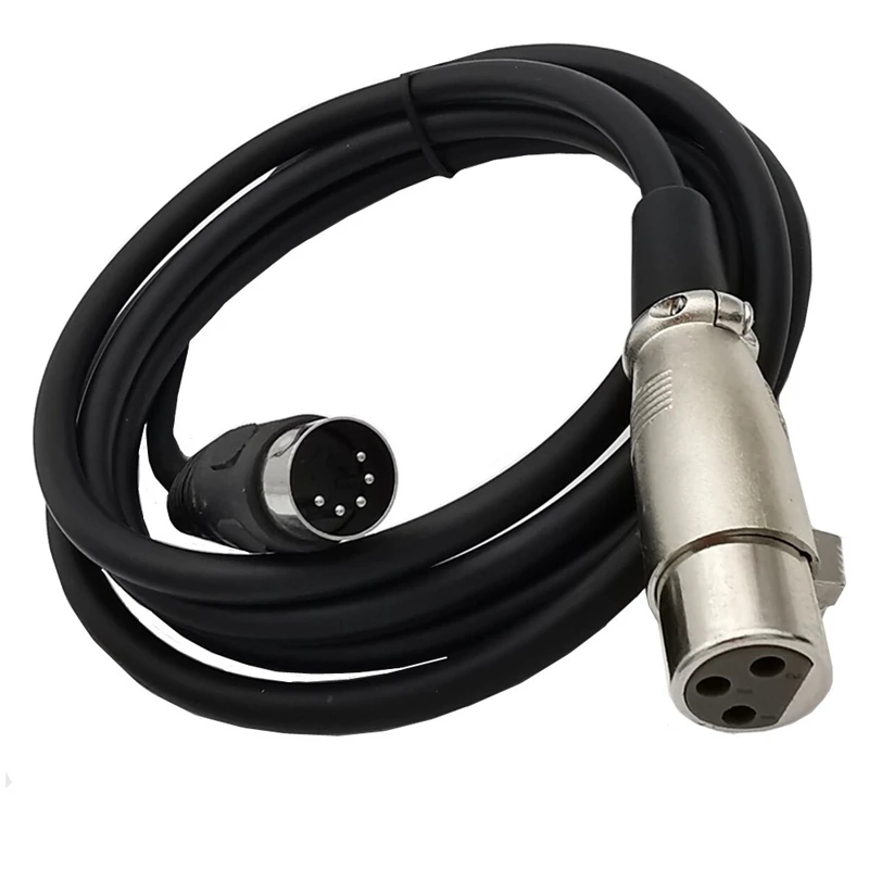 MIDI to XLR Adapter Cable,DIN 5 Pin to XLR 3 Pin Audio Cable for Match Music Instruments or Cables With MIDI or XLR Connector